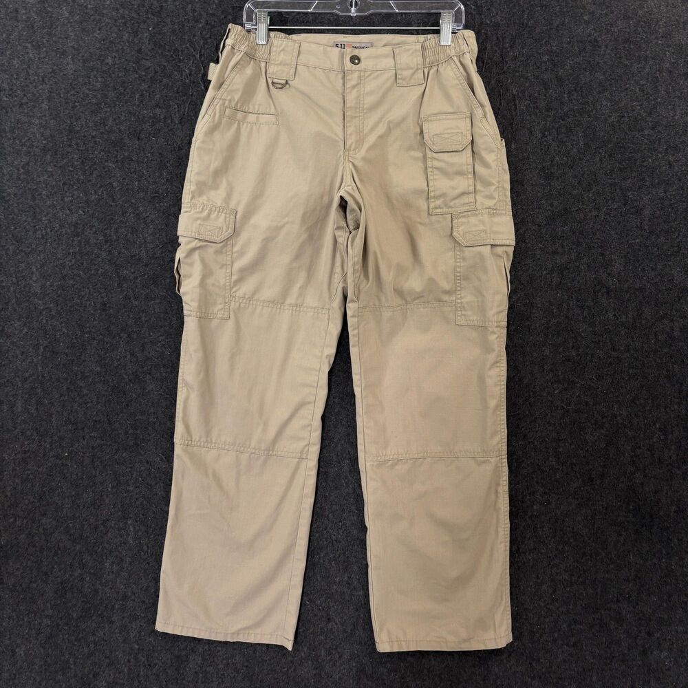 5.11 Tactical Taclite Pro Pants Women's 12 Khaki Ripstop Cargo Workwear
